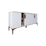 Buffet en Melamina Blanco, Diseño Moderno y Duradero
