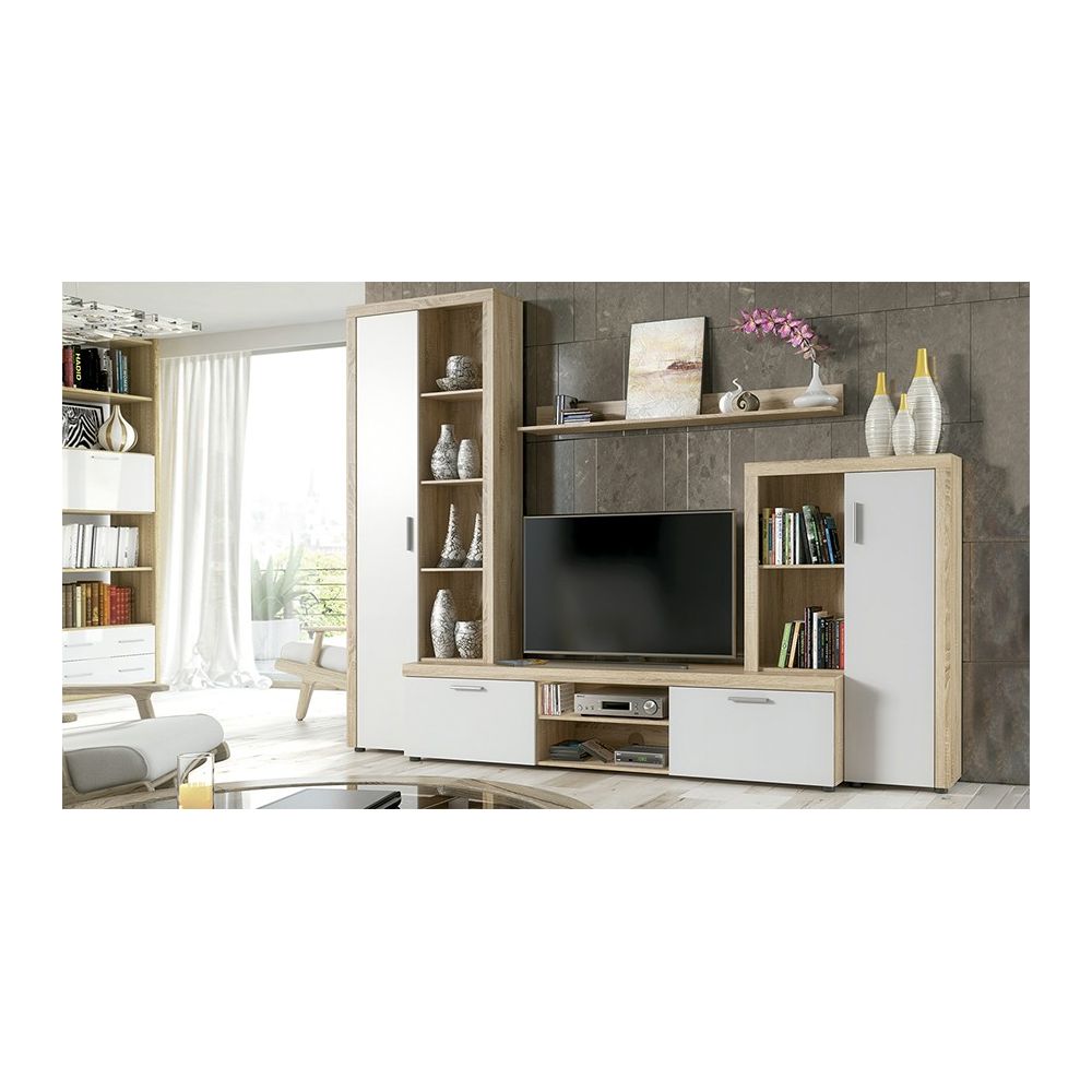 Mueble de salón y TV Composición de salón grande 263 Cm